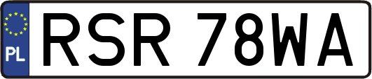 RSR78WA