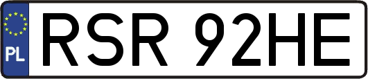 RSR92HE