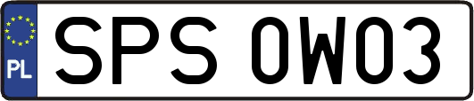 SPS0W03