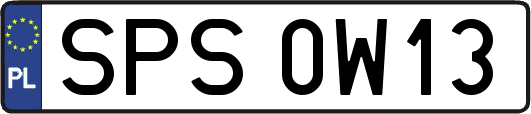 SPS0W13