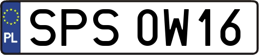 SPS0W16