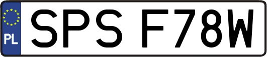 SPSF78W