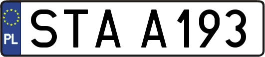 STAA193