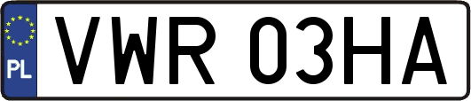 VWR03HA