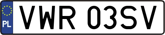 VWR03SV
