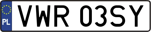 VWR03SY