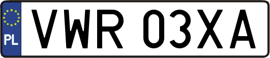 VWR03XA