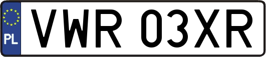 VWR03XR