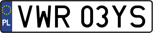 VWR03YS