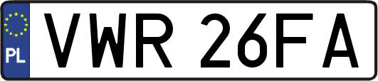 VWR26FA