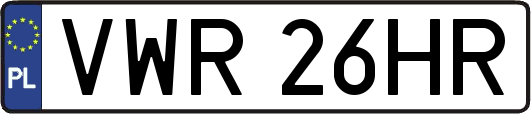 VWR26HR