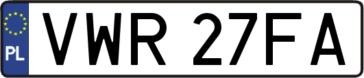 VWR27FA