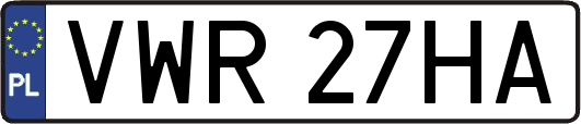 VWR27HA