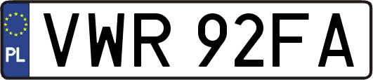VWR92FA