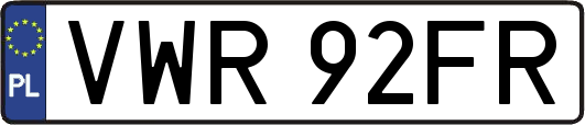 VWR92FR