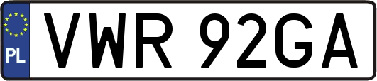 VWR92GA