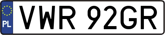 VWR92GR