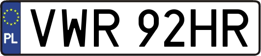 VWR92HR