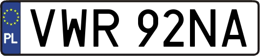 VWR92NA