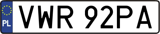 VWR92PA