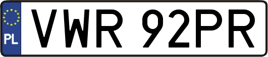 VWR92PR