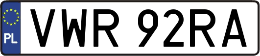 VWR92RA