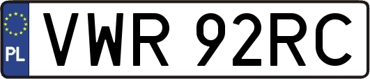 VWR92RC