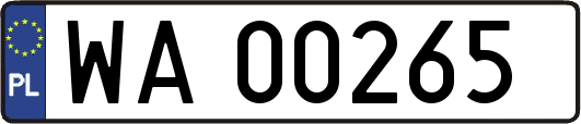 WA00265