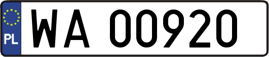 WA00920