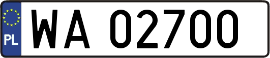 WA02700