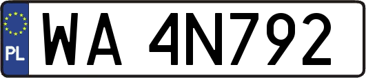WA4N792