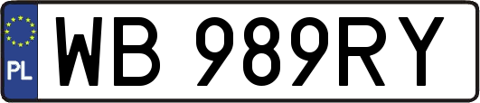 WB989RY