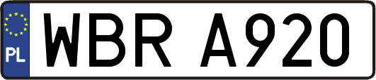 WBRA920