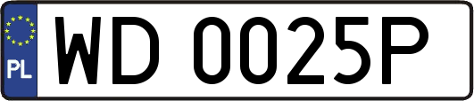 WD0025P