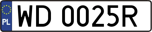 WD0025R