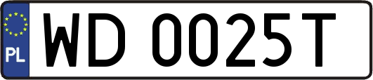 WD0025T