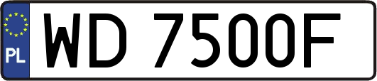 WD7500F