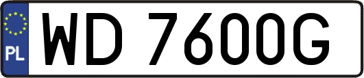WD7600G