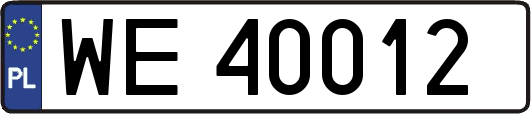 WE40012