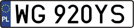 WG920YS