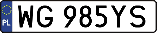 WG985YS