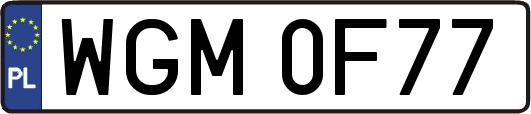WGM0F77
