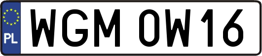 WGM0W16