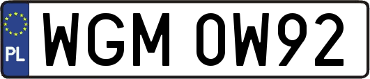 WGM0W92