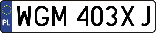 WGM403XJ