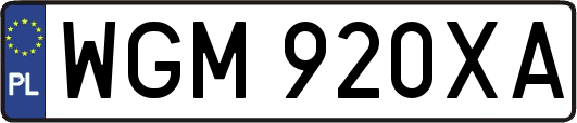 WGM920XA