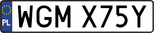 WGMX75Y