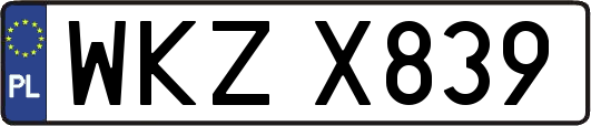 WKZX839