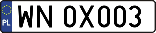 WN0X003