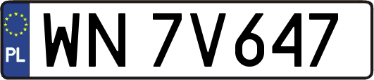 WN7V647